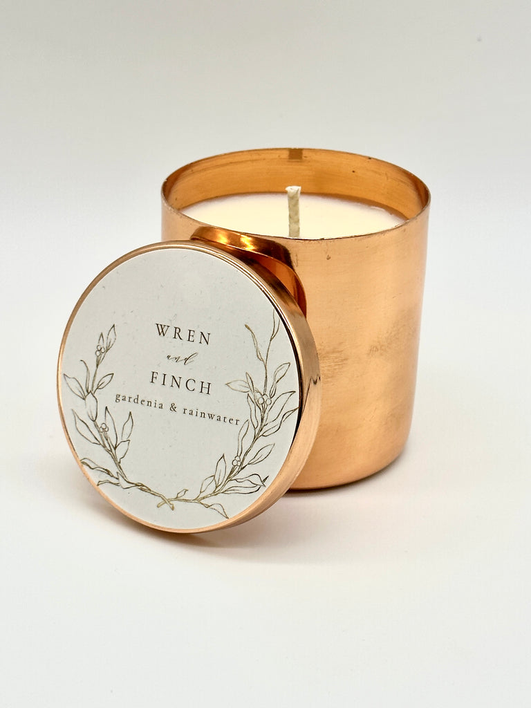 Wren & Finch Candles Gardenia and Rainwater Soy Candle
