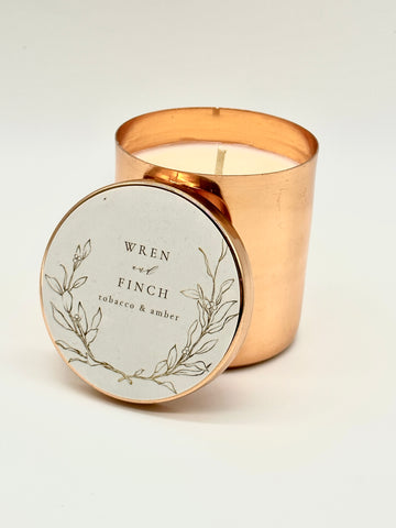 Wren & Finch Tobacco and Amber Soy Candle