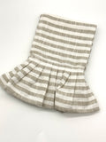 Creative Co-op Tan Striped Towel with Ruffle-430 Entertainment & Serving-Little Bird Boutique