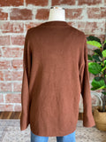 Sepia Button Cardigan-130 Sweaters-Little Bird Boutique