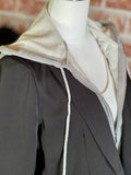 Elan Black Blazer Hoodie-143 Blazers-Little Bird Boutique