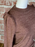 Another Love Vera Sweater in Rose Gold-130 Sweaters-Little Bird Boutique