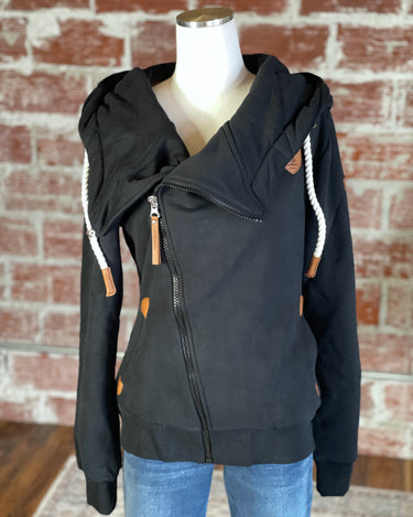 Wanakome Athena Hoodie in Black-142 Sweatshirts & Hoodies-Little Bird Boutique