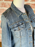 KUT Amelia Denim Jacket in Empathetic Wash-145 Denim Jackets-Little Bird Boutique