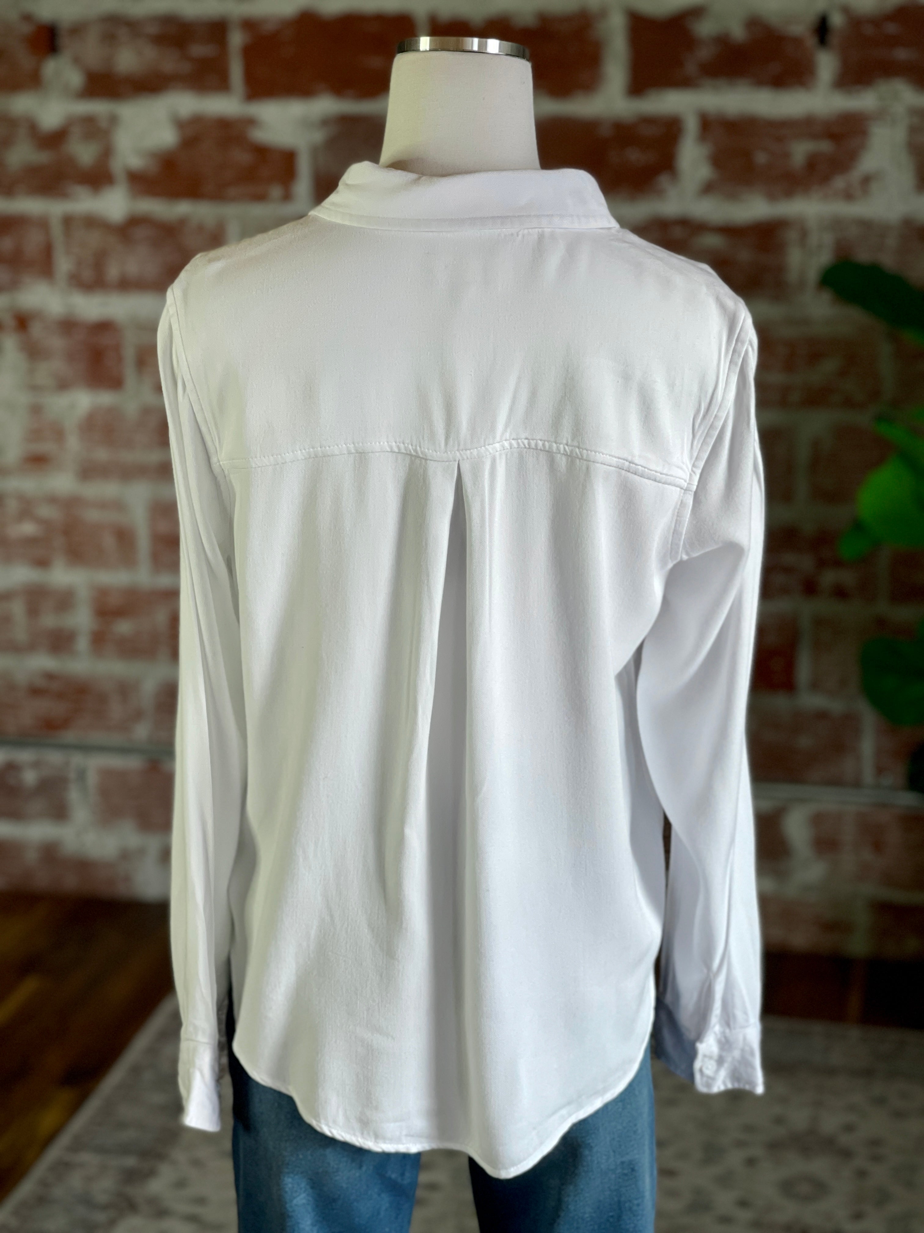 Thread & Supply Penny Top in White-112 - Woven Top S/S (Dec - May)-Little Bird Boutique