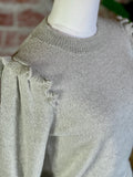 Another Love Vera Sweater in Silver-130 Sweaters-Little Bird Boutique