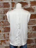 Dear John Yanis Top in White-111 Woven Tops - Short Sleeve-Little Bird Boutique