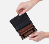 HOBO Lumen Medium Bifold in Black-344 Wallets/Clutches-Little Bird Boutique