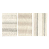 Creative Co-op Woven Cotton Striped Tea Towels, Set of 3-430 Entertainment & Serving-Little Bird Boutique