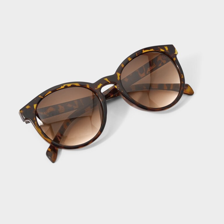 Katie Loxton Geneva Sunglasses in Brown Tortoiseshell-311 Fashion Accessories-Little Bird Boutique